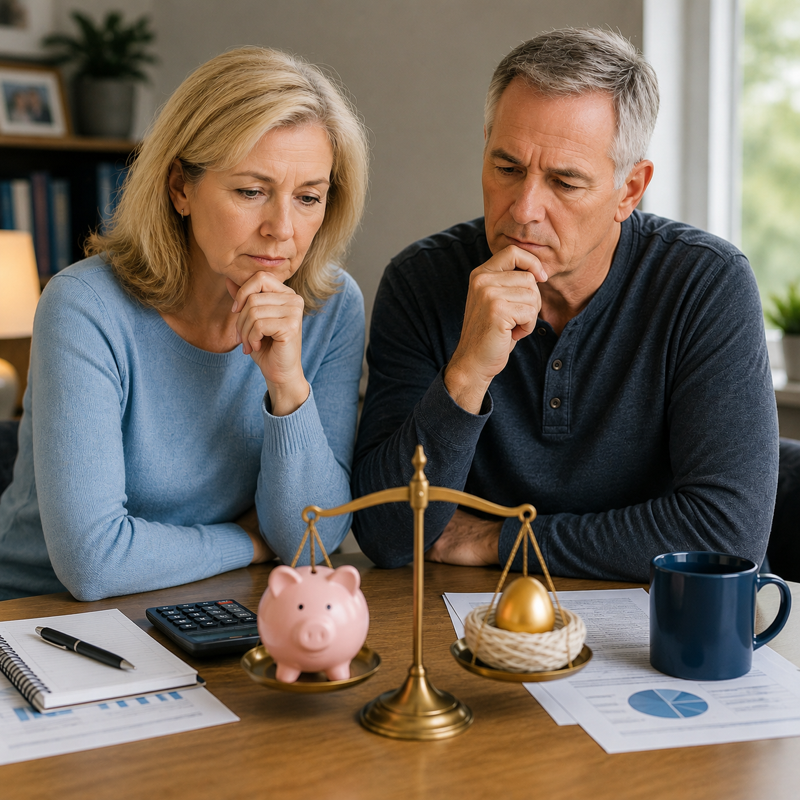 A couple reviewing their Social Security claiming options together